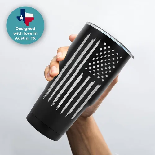 Vista 8 de Vaso con la bandera estadounidense de 30 onzas, taza de viaje patriótica para hombres, la mejor taza de café patriótica para él, regalos únicos