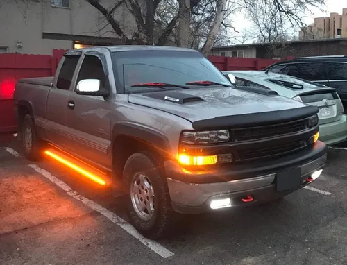 Vista 2 de iJDMTOY Kit de iluminación LED flexible de 40 pulgadas con 63 SMD para estribo/paso lateral, compatible con camionetas SUV, ámbar y amarillo