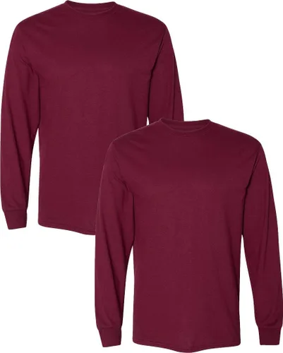 Vista 38 de Gildan - Camiseta DryBlend de manga larga para adulto, estilo G8400, paquete de 2