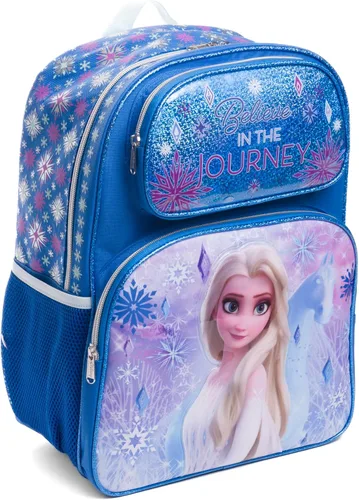 Vista 2 de Mochila grande Frozen - Caballo mágico, Azul