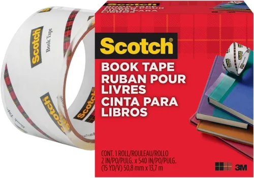 Vista 4 de Scotch Cinta adhesiva para libros 845, Transparente