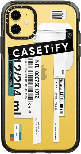 Vista 4 de CASETiFY Funda Impact para iPhone 11 - Casetify - Negro transparente Casetify (RECASETIFY)