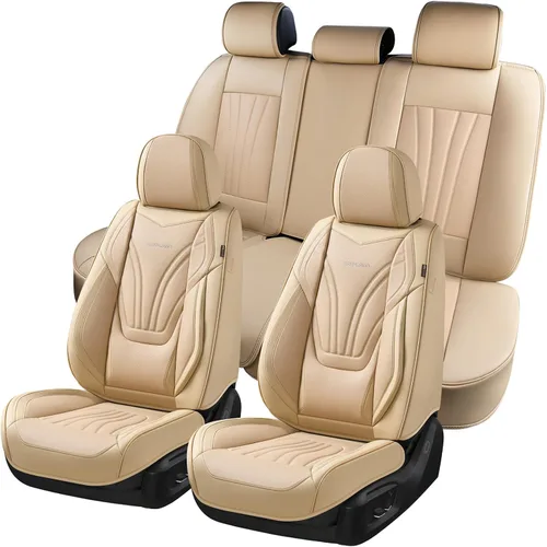 Vista 47 de Coverado - Fundas impermeables para asientos de coche, fundas delanteras para asientos de coche, 2 en 1, fundas protectoras para asientos de coche