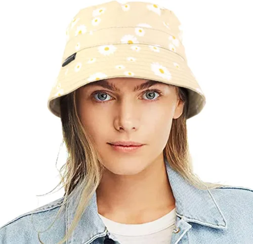 Vista 16 de Sombrero de pescador de algodón lavado de lona para mujer, estilo pescador, verano, playa, sol