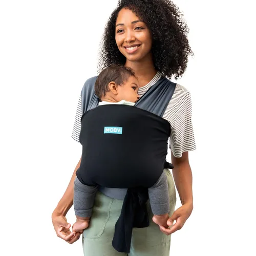 Vista 11 de Portabebés MOBY Easy Wrap de Petunia Pickle Bottom - Ojal Negro