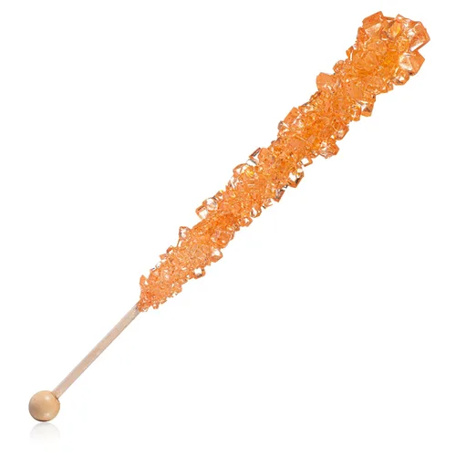 Vista 6 de Palitos de azúcar de caramelo de naranja con sabor a naranja, 12 caramelos envueltos individualmente para fiestas