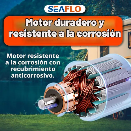Vista 8 de SEAFLO Kit de bomba de lavado de cubierta de lavado serie 33 – 12 V CC, 3.0 GPM, 70 PSI, interruptor de presión resistente, para aplicaciones de RV
