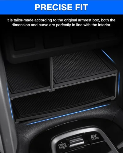Vista 7 de Autorder Organizador de consola central para Toyota Corolla Cross 2022 2023 2024 2025 sin cargador inalámbrico, accesorios para reposabrazos, caja