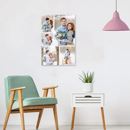 Vista 2 de LZIMU Impresiones en lienzo de collage con tus fotos personalizadas múltiples imágenes para pared, collage personalizado de fotos, regalos