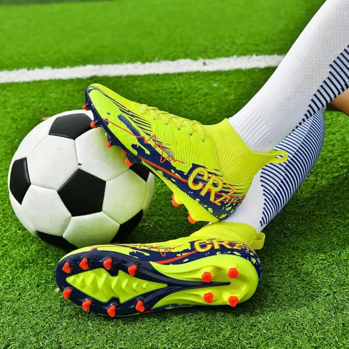 Vista 7 de Tacos de fútbol para hombre y mujer, zapatos de fútbol de interior para jóvenes, AG TF, botas de fútbol unisex