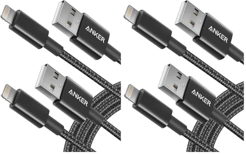 Vista 11 de Anker - Cable USB A a Lightning, certificado MFi (paquete de 1, 3.3 pies, negro)