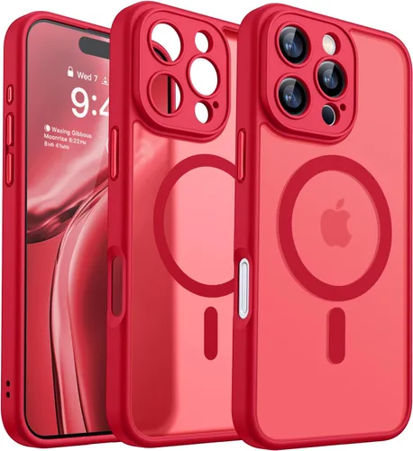 Vista 33 de CANSHN Funda magnética compatible con iPhone Air (6.5 pulgadas), mejorada [protección completa de la cámara] [compatible con Magsafe]