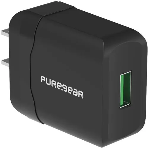 Vista 4 de PureGear Almohadilla de carga inalámbrica rápida de 15W para dispositivos habilitados para Qi - Negro