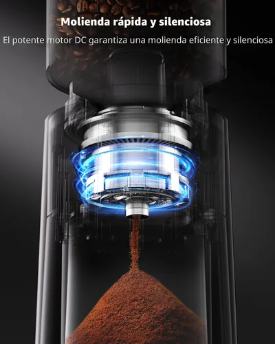 Vista 4 de Molinillo de café para una mejor extracción de sabor, rendimiento consistente Negro profundo