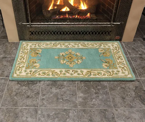 Vista 2 de Minuteman International Winter Green Jardin - Alfombra rectangular de lana
