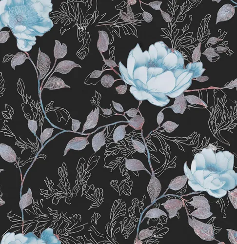 Vista 8 de Laatse Papel Tapiz Floral Despegar y Pegar, Papel Tapiz Vintage de Peonías y Margaritas, Papel de Contacto Floral Autoadhesivo Mural de Pared