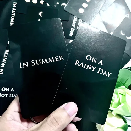 Vista 3 de Baraja de Oráculo del Tiempo Trikendou [La Luna Te Dirá Cuándo], Cartas de Oráculo del Tiempo para Predecir el Tiempo, Cartas de Tarot