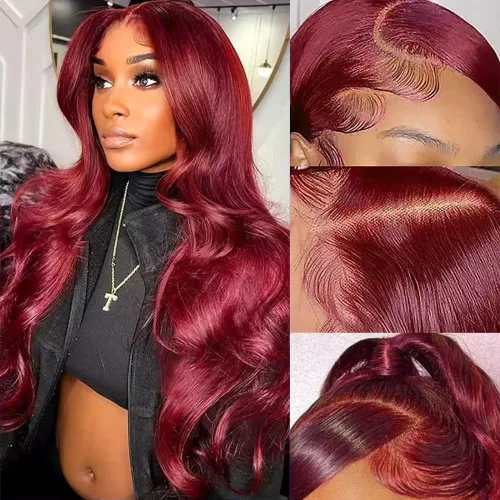 Vista 59 de Avolo Peluca de cabello humano con encaje frontal degradado de 22 pulgadas, prearrancado, 13x4, ondulado, encaje frontal, pelucas de cabello humano
