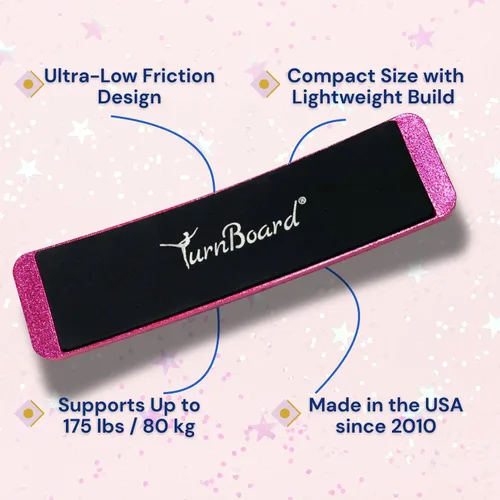 Vista 5 de Ballet Is Fun TurnBoard® – The Original Ballet Turning Board Improve Balance, Spotting & Confidence Made in the USA