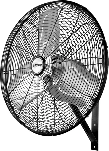 Vista 14 de Ventilador de pared de metal oscilante Hurricane Pro de alta velocidad con 3 velocidades, color negro, de 20 pulgadas - Unidad de enfriamiento
