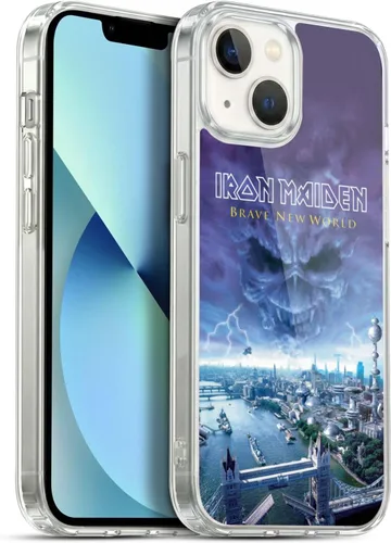 Vista 185 de Head Case Designs Funda de gel suave con licencia oficial de Iron Maiden Brave New World, compatible con Apple iPhone 7 Plus/iPhone 8 Plus Nuevo