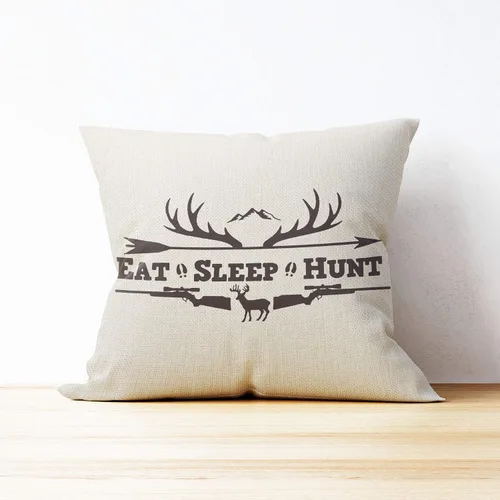Vista 3 de Mancheng-zi Fundas de almohada de caza de 18 x 18 pulgadas, almohada de montaña, almohada de ciervo, almohadas rústicas, funda de almohada rústica