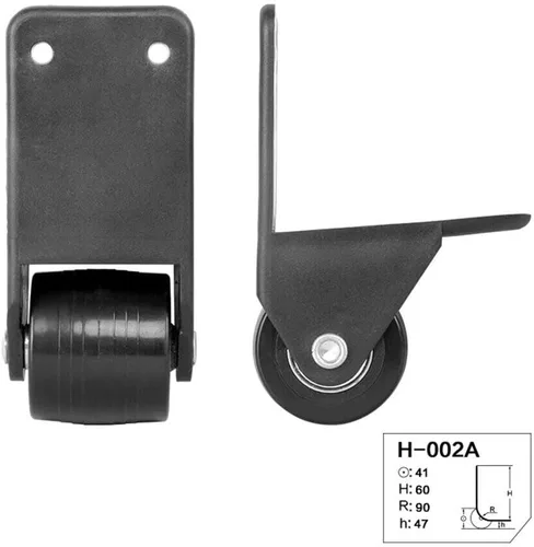 Vista 7 de 2 unids equipaje ruedas reemplazo universal maleta maleta bolsa fijo ruedas de plástico