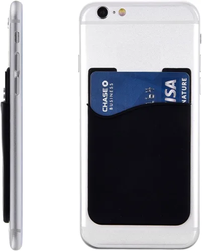 Vista 4 de Agentwhiteusa Cartera adhesiva para teléfono celular (para tarjeta de crédito, tarjeta de visita e identificación) compatible con iPhone, Android