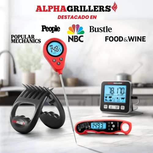 Vista 4 de Alpha Grillers Termómetro de carne de lectura instantánea Sonda digital