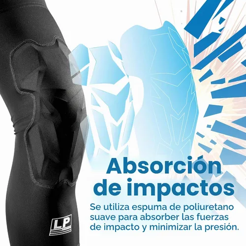 Vista 2 de LP IM710 Shield - Manga acolchada de compresión para piernas para hombres y Negro