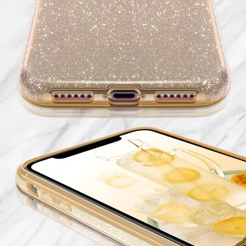Vista 3 de MATEPROX Funda protectora compatible con iPhone 11 Pro Max, funda protectora Bling Sparkle para niñas y mujeres para iPhone 11 Pro Max de 6.5