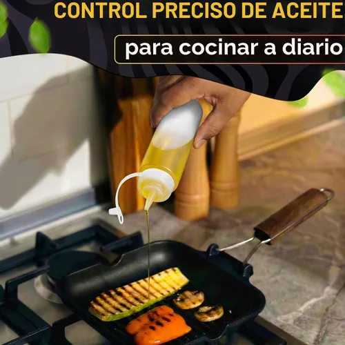 Vista 7 de Paquete de 3 botellas de plástico para condimentos de 8 onzas, botellas recargables para chorros con punta estrecha, resistentes a fugas, ideales