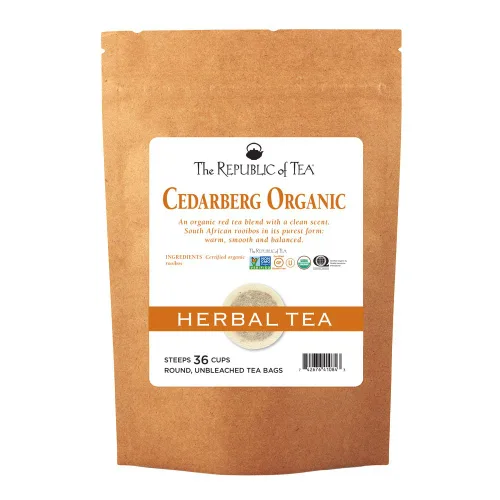 Vista 29 de The Republic of Tea Té de hierbas Rooibos rojo de almendra, coco y macarrón, 36 bolsas de té de repuesto
