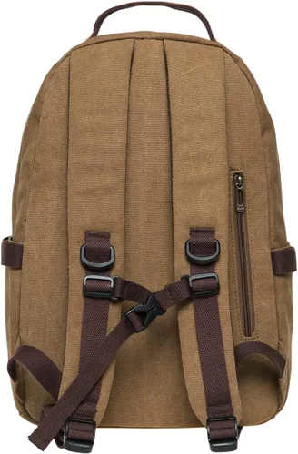 Vista 5 de KAUKKO Vintage Casual polyster and Leather Rucksack Backpack(20-2-KHAKI)