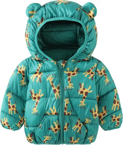 Vista 14 de Abrigos de invierno de estilo inflado con capucha para bebé 07 negro