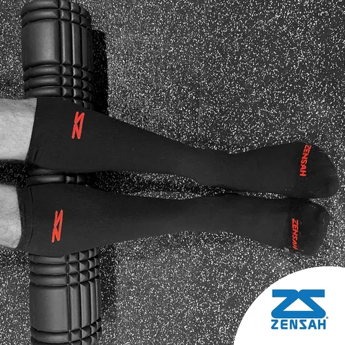 Vista 4 de Zensah Calcetines infrarrojos para recuperación de calor, compresión, absorción del sudor, atlético, relajación, calcetines térmicos para hombres
