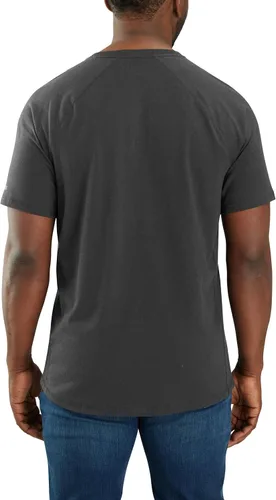 Vista 2 de Carhartt Para Hombre 104616 Force® Ajuste Relajado Peso Medio Manga Corta con Bolsillo Aventurine