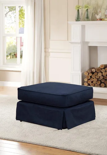 Vista 2 de Sunset Trading Horizon Ottoman, configurable, azul marino