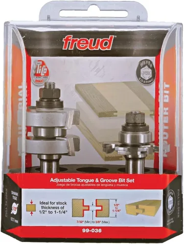 Vista 2 de Broca encaminadora Freud 9900112-pulgadas a 114 pulgadas con vástago 12 pulgada