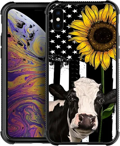 Vista 23 de Funda compatible con iPhone XR, diseño de elefantes africanos para niñas, diseño de patrón a prueba de golpes, antiarañazos, carcasa trasera
