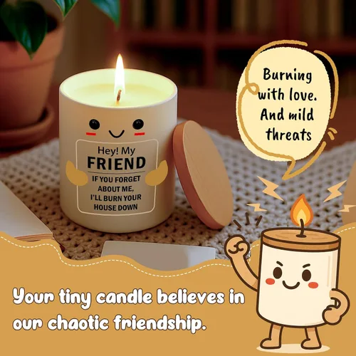 Vista 2 de Velas de regalo para mejores amigas para mujeres, regalo de cumpleaños genial para sus mejores amigas, mejores amigas, compañeros de trabajo