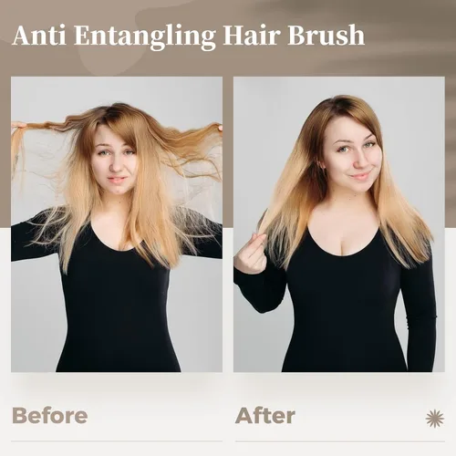 Vista 4 de Paquete de 100 cepillos para el cabello, cepillos antienredos para el cabello, peines de masaje antiestáticos, peines de plástico desechables