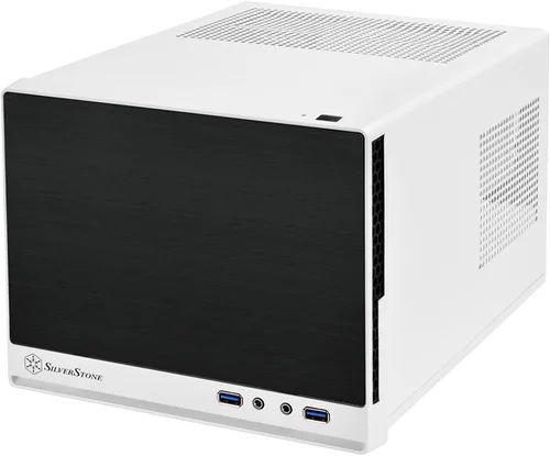 Vista 11 de SilverStone Technology Ultra Compact Mini-ITX - Carcasa para computadora con panel frontal de malla, color negro (SST-SG13B-USA)