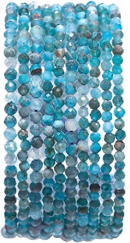 Vista 68 de BEADIA Cuentas de piedra natural africana de turquesa faceted rondelle 3x4mm semipreciosas sueltas para hacer joyas 38cm