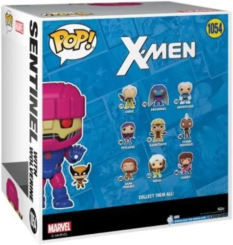 Vista 2 de Funko Pop! Jumbo: X-Men Sentinel with Wolverine Preview - Figura de vinilo exclusiva