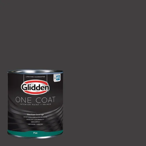 Vista 99 de Glidden Pintura Interior + Imprimación: Gris/Plata Antigua, Una Capa, Satinado, 1 Galón