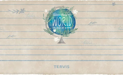 Vista 2 de Tervis Traveler Teachers Change The World - Vaso con triple aislamiento térmico para viaje mantiene las bebidas frías y calientes, 20 onzas, acero