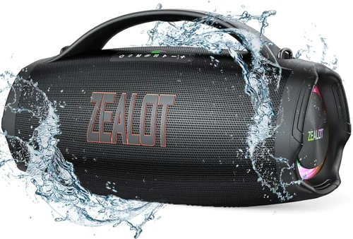 Vista 8 de ZEALOT Altavoz Bluetooth Portátil, Altavoz Bluetooth Inalámbrico de 160W RMS, Parlante/Bocinas Bluetooth, IPX6 Impermeable