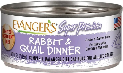 Vista 8 de Evanger's Super Premium Duck Dinner para gatos, latas de 24 x 5.5 onzas