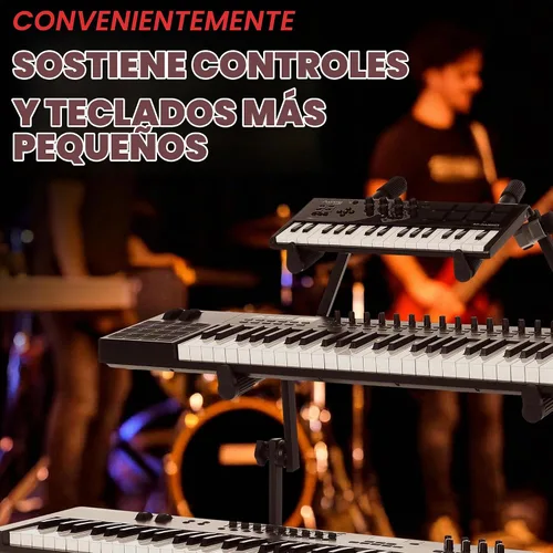 Vista 2 de Gator Frameworks 3rd Tier Add-On for X-Style Keyboard Stand, 60lbs Weight Capacity (GFW-KEY-5100XT)